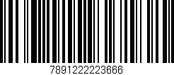 Código de barras (EAN, GTIN, SKU, ISBN): '7891222223666'
