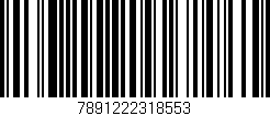 Código de barras (EAN, GTIN, SKU, ISBN): '7891222318553'