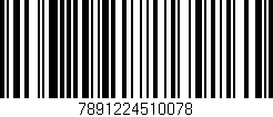 Código de barras (EAN, GTIN, SKU, ISBN): '7891224510078'