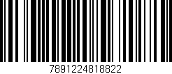 Código de barras (EAN, GTIN, SKU, ISBN): '7891224818822'
