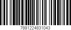 Código de barras (EAN, GTIN, SKU, ISBN): '7891224831043'