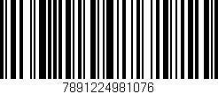 Código de barras (EAN, GTIN, SKU, ISBN): '7891224981076'