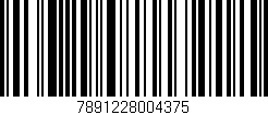 Código de barras (EAN, GTIN, SKU, ISBN): '7891228004375'