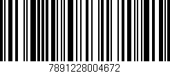 Código de barras (EAN, GTIN, SKU, ISBN): '7891228004672'