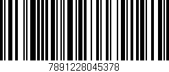 Código de barras (EAN, GTIN, SKU, ISBN): '7891228045378'
