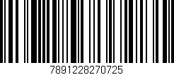 Código de barras (EAN, GTIN, SKU, ISBN): '7891228270725'