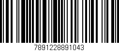 Código de barras (EAN, GTIN, SKU, ISBN): '7891228891043'