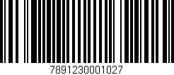 Código de barras (EAN, GTIN, SKU, ISBN): '7891230001027'