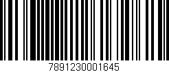 Código de barras (EAN, GTIN, SKU, ISBN): '7891230001645'