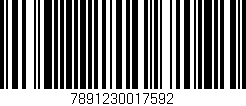Código de barras (EAN, GTIN, SKU, ISBN): '7891230017592'