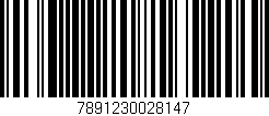 Código de barras (EAN, GTIN, SKU, ISBN): '7891230028147'
