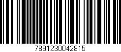 Código de barras (EAN, GTIN, SKU, ISBN): '7891230042815'