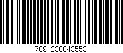 Código de barras (EAN, GTIN, SKU, ISBN): '7891230043553'