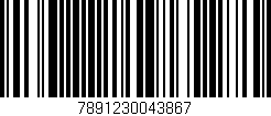 Código de barras (EAN, GTIN, SKU, ISBN): '7891230043867'