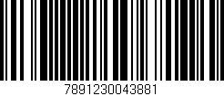 Código de barras (EAN, GTIN, SKU, ISBN): '7891230043881'