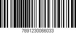 Código de barras (EAN, GTIN, SKU, ISBN): '7891230066033'