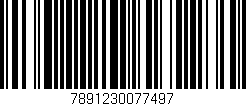 Código de barras (EAN, GTIN, SKU, ISBN): '7891230077497'