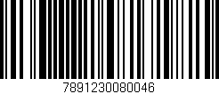 Código de barras (EAN, GTIN, SKU, ISBN): '7891230080046'