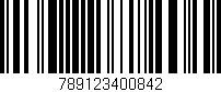 Código de barras (EAN, GTIN, SKU, ISBN): '789123400842'
