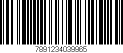 Código de barras (EAN, GTIN, SKU, ISBN): '7891234039965'
