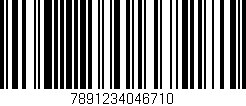 Código de barras (EAN, GTIN, SKU, ISBN): '7891234046710'