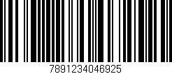 Código de barras (EAN, GTIN, SKU, ISBN): '7891234046925'