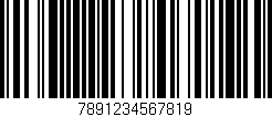 Código de barras (EAN, GTIN, SKU, ISBN): '7891234567819'