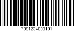 Código de barras (EAN, GTIN, SKU, ISBN): '7891234833181'