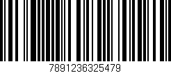 Código de barras (EAN, GTIN, SKU, ISBN): '7891236325479'