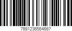 Código de barras (EAN, GTIN, SKU, ISBN): '7891236564687'