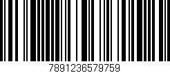 Código de barras (EAN, GTIN, SKU, ISBN): '7891236579759'
