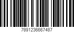 Código de barras (EAN, GTIN, SKU, ISBN): '7891236667487'