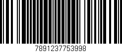 Código de barras (EAN, GTIN, SKU, ISBN): '7891237753998'