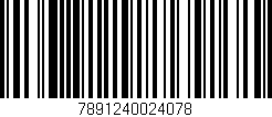 Código de barras (EAN, GTIN, SKU, ISBN): '7891240024078'