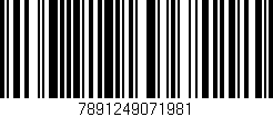 Código de barras (EAN, GTIN, SKU, ISBN): '7891249071981'