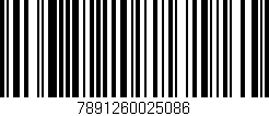 Código de barras (EAN, GTIN, SKU, ISBN): '7891260025086'