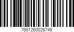 Código de barras (EAN, GTIN, SKU, ISBN): '7891260026748'
