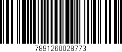 Código de barras (EAN, GTIN, SKU, ISBN): '7891260028773'