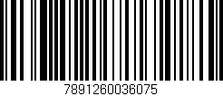Código de barras (EAN, GTIN, SKU, ISBN): '7891260036075'
