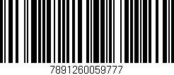 Código de barras (EAN, GTIN, SKU, ISBN): '7891260059777'