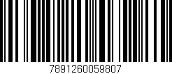 Código de barras (EAN, GTIN, SKU, ISBN): '7891260059807'