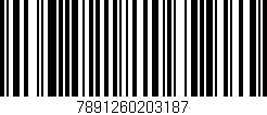 Código de barras (EAN, GTIN, SKU, ISBN): '7891260203187'