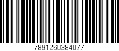 Código de barras (EAN, GTIN, SKU, ISBN): '7891260384077'