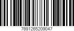Código de barras (EAN, GTIN, SKU, ISBN): '7891265209047'