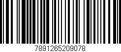 Código de barras (EAN, GTIN, SKU, ISBN): '7891265209078'