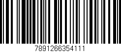 Código de barras (EAN, GTIN, SKU, ISBN): '7891266354111'