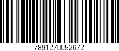 Código de barras (EAN, GTIN, SKU, ISBN): '7891270092672'