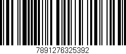 Código de barras (EAN, GTIN, SKU, ISBN): '7891276325392'