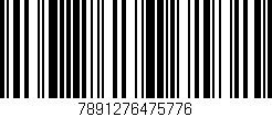 Código de barras (EAN, GTIN, SKU, ISBN): '7891276475776'