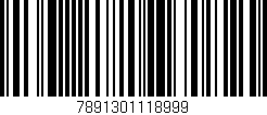 Código de barras (EAN, GTIN, SKU, ISBN): '7891301118999'
